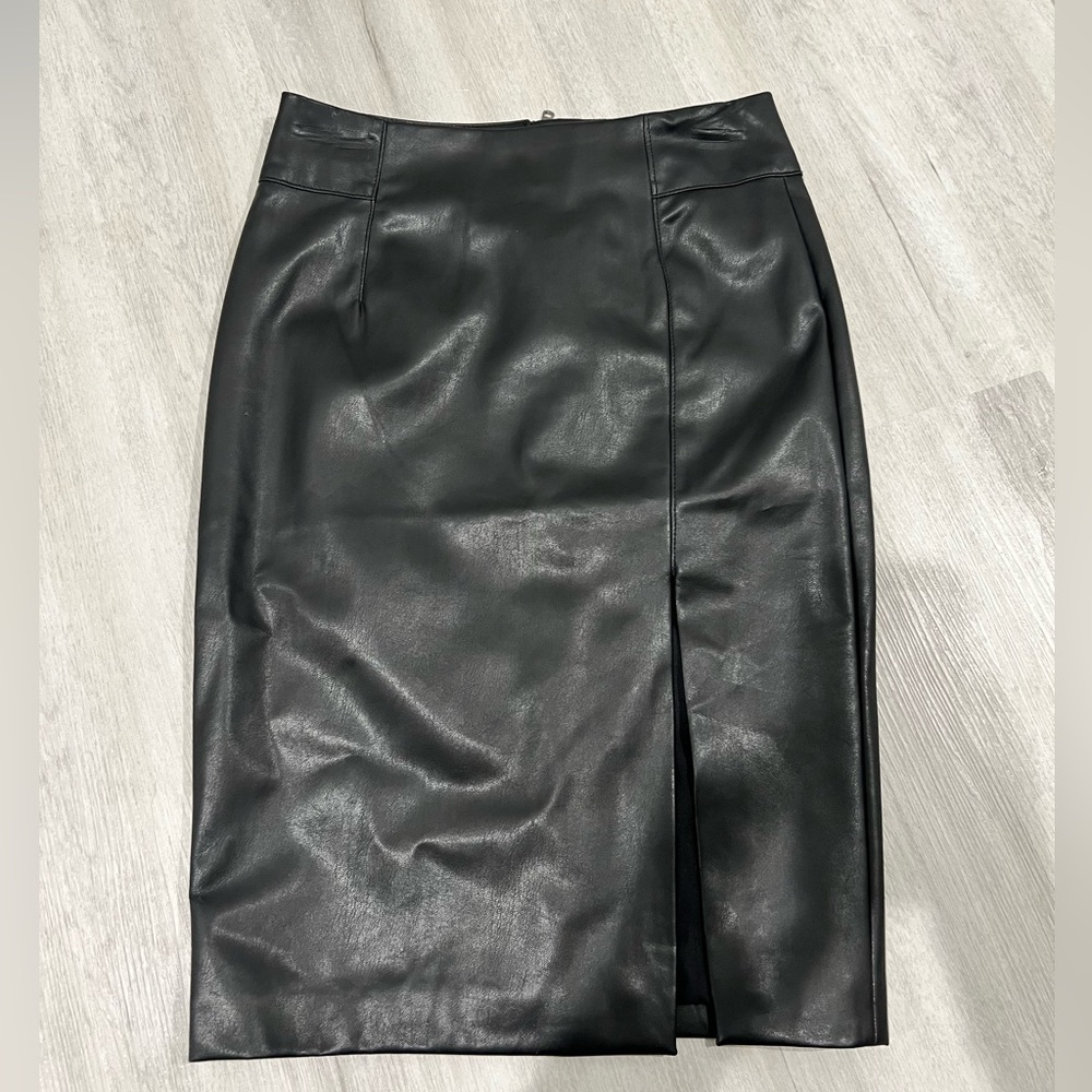 H&M leather skirt